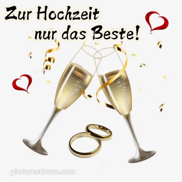 Emotionale glückwünsche zur hochzeit bild Sekt kostenlos