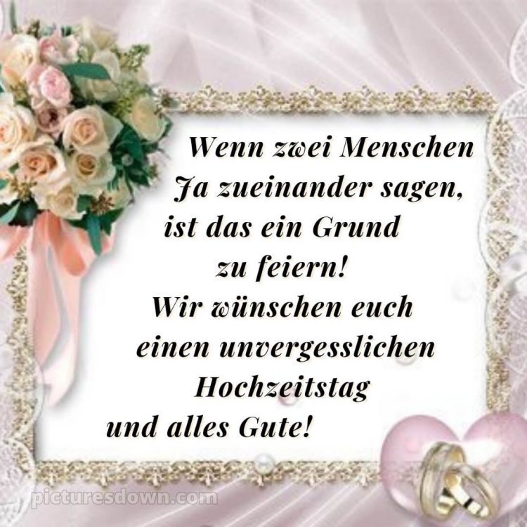 Emotionale glückwünsche zur hochzeit bild Rosen kostenlos