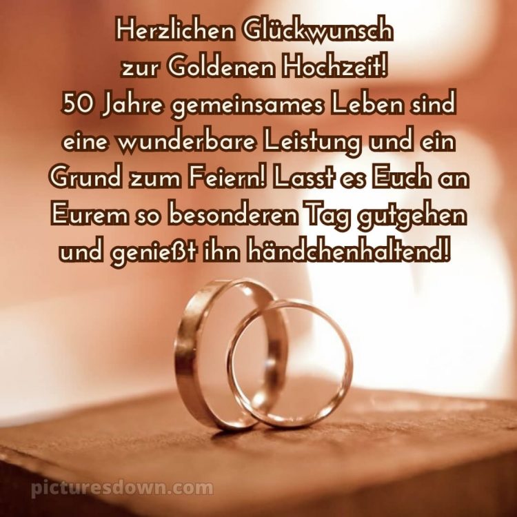 Glückwünsche goldene hochzeit bild Ringe kostenlos