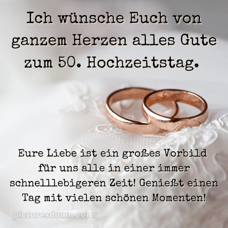 Glückwünsche goldene hochzeit bild Goldringe kostenlos