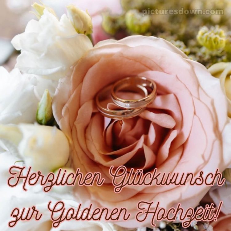 Glückwünsche goldene hochzeit bild Blume kostenlos