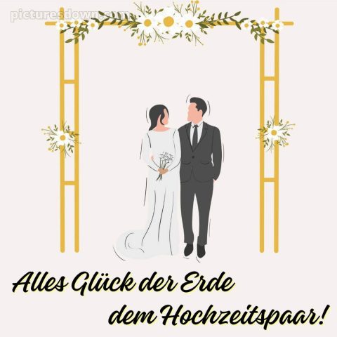 Glückwünsche hochzeit bild Jungvermählte kostenlos