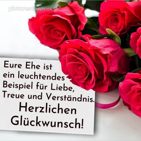 Glückwünsche zur diamantenen hochzeit zum ausdrucken kostenlos bild rote Rosen kostenlos
