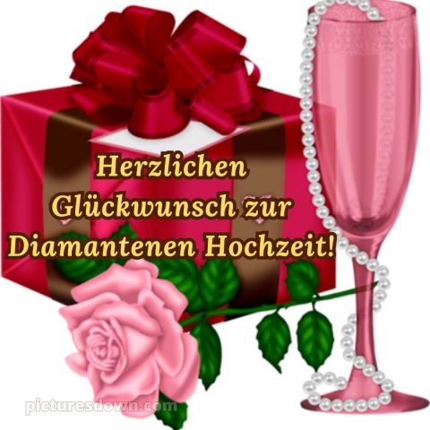 Glückwünsche zur diamantenen hochzeit zum ausdrucken kostenlos bild Geschenk kostenlos