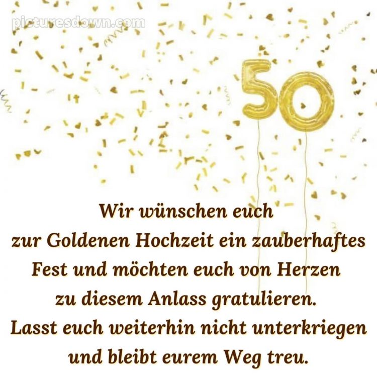 Glückwünsche zur goldenen hochzeit kostenlos bild Luftballons kostenlos