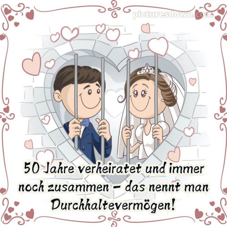 Glückwünsche zur goldenen hochzeit lustig bild Brautpaar kostenlos