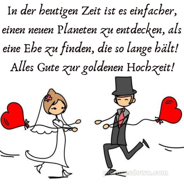 Glückwünsche zur goldenen hochzeit lustig bild Luftballons kostenlos