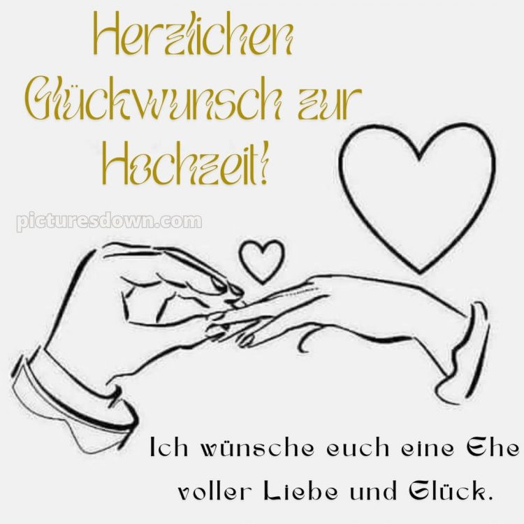 Glückwünsche zur hochzeit karte bild Hände kostenlos