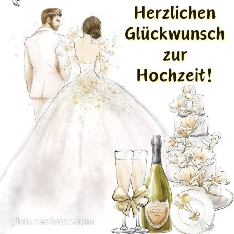 Glückwünsche zur hochzeit kostenlos bild Sekt kostenlos