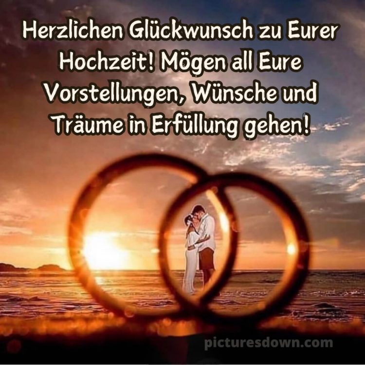 Glückwünsche zur hochzeit kurz bild Sonnenuntergang kostenlos