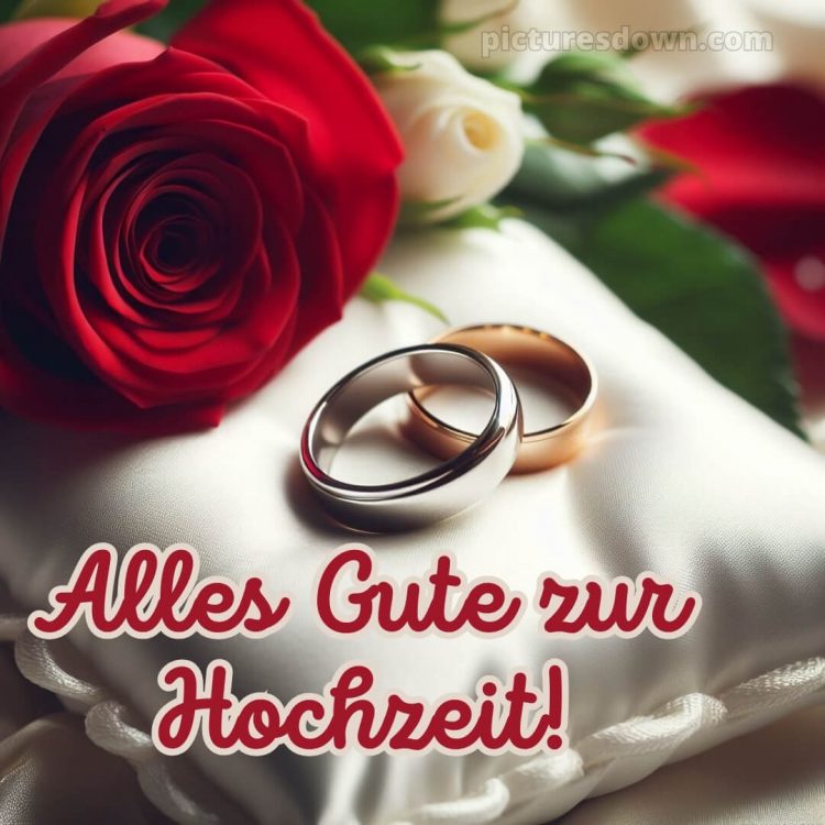 Glückwünsche zur hochzeit kurz bild Kissen kostenlos