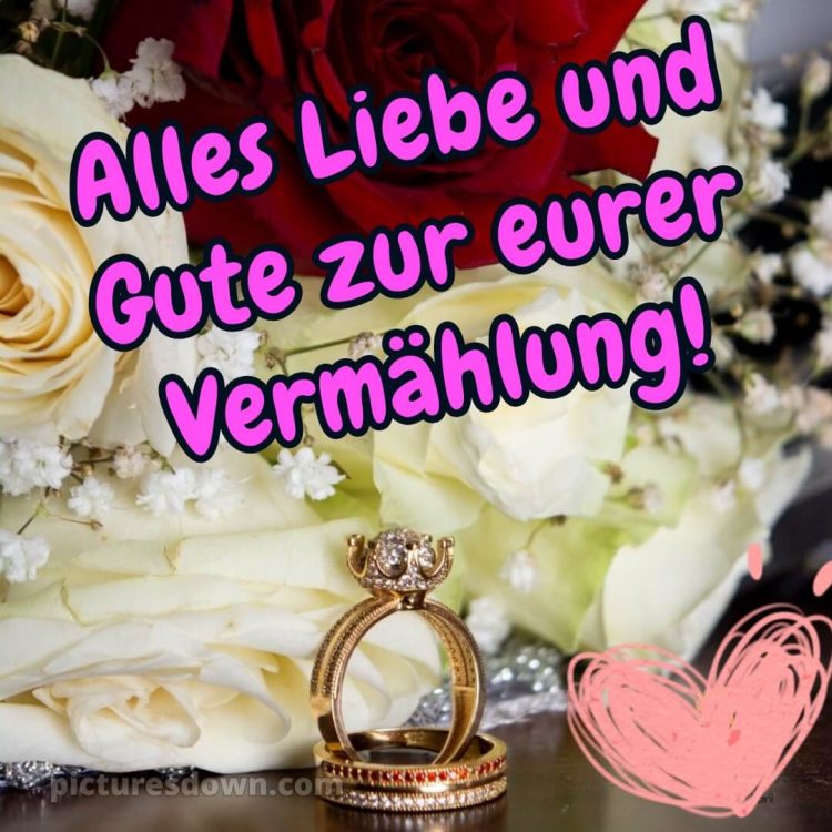 Glückwünsche zur hochzeit mit kind modern bild Goldringe kostenlos