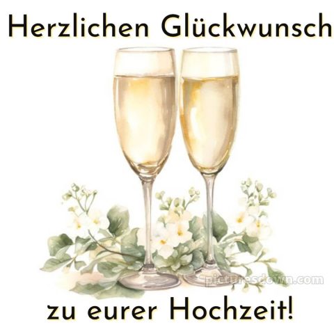 Glückwünsche zur hochzeit sohn und schwiegertochter bild Sekt kostenlos