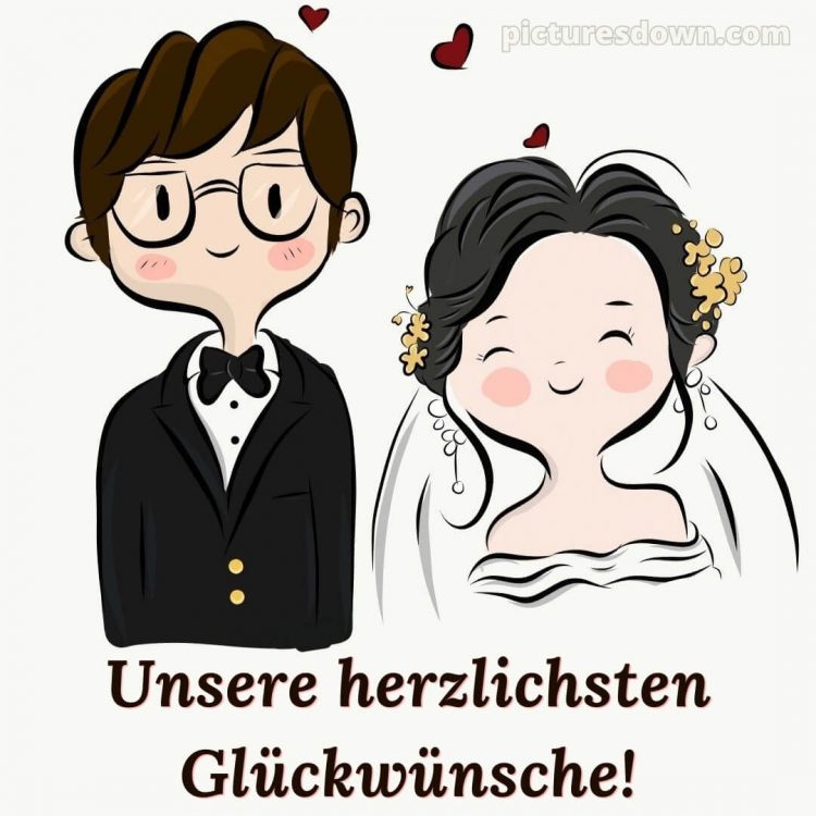 Glückwünsche zur standesamtlichen hochzeit bild Neuvermählte kostenlos