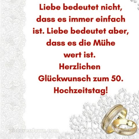 Goldene hochzeit glückwünsche bild Ringe kostenlos