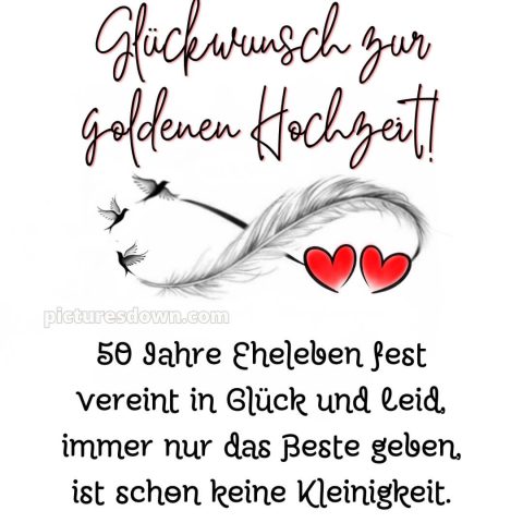 Goldene hochzeit glückwünsche bild Unendlichkeit kostenlos