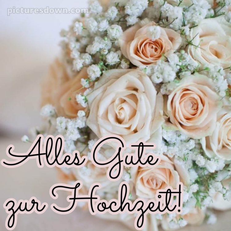 Hochzeit glückwünsche kurz bild Rose kostenlos