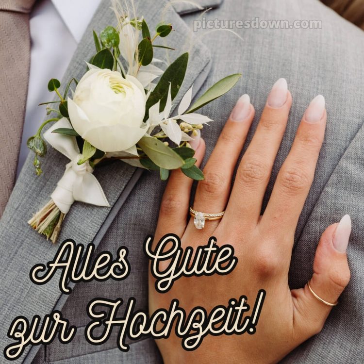 Hochzeit glückwünsche kurz bild Knopflochblume kostenlos