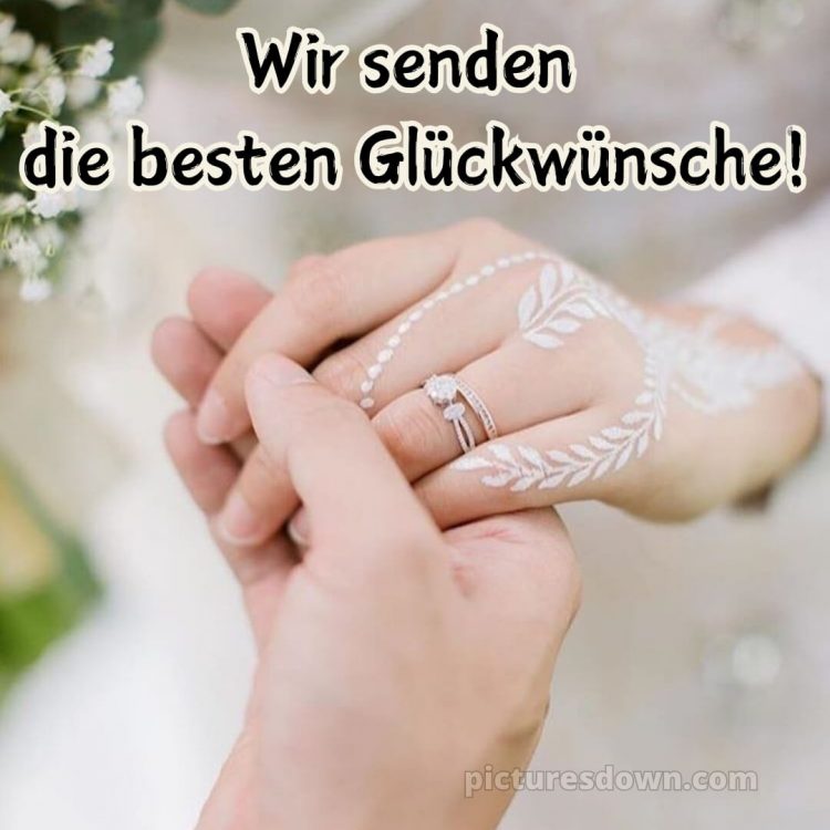 Hochzeitskarte originelle glückwünsche zur hochzeit bild Ring kostenlos