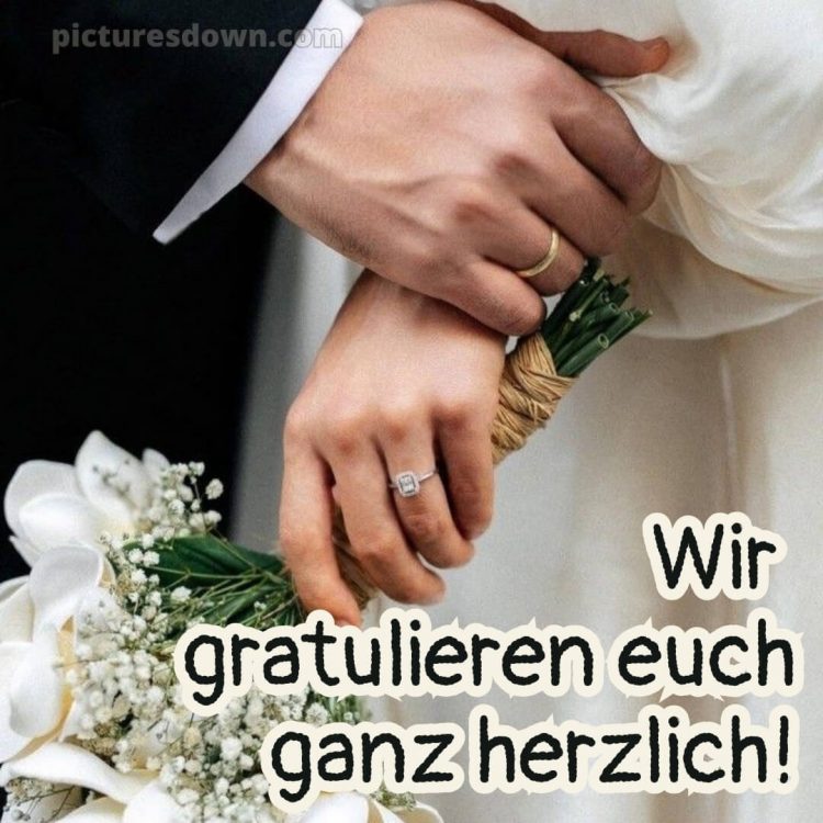 Hochzeitskarte originelle glückwünsche zur hochzeit bild Hände kostenlos