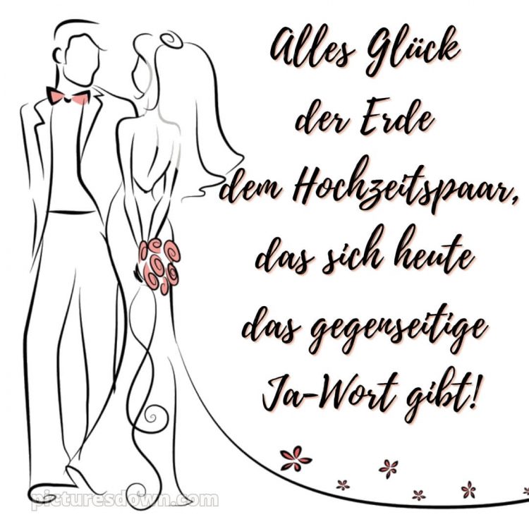 Kurze glückwünsche zur hochzeit bild Ehepaar kostenlos