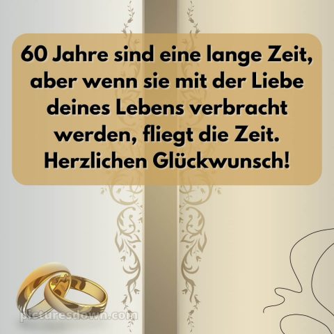 Kurze sprüche 60 hochzeitstag glückwünsche diamanthochzeit diamantene hochzeit bild Wunsch kostenlos