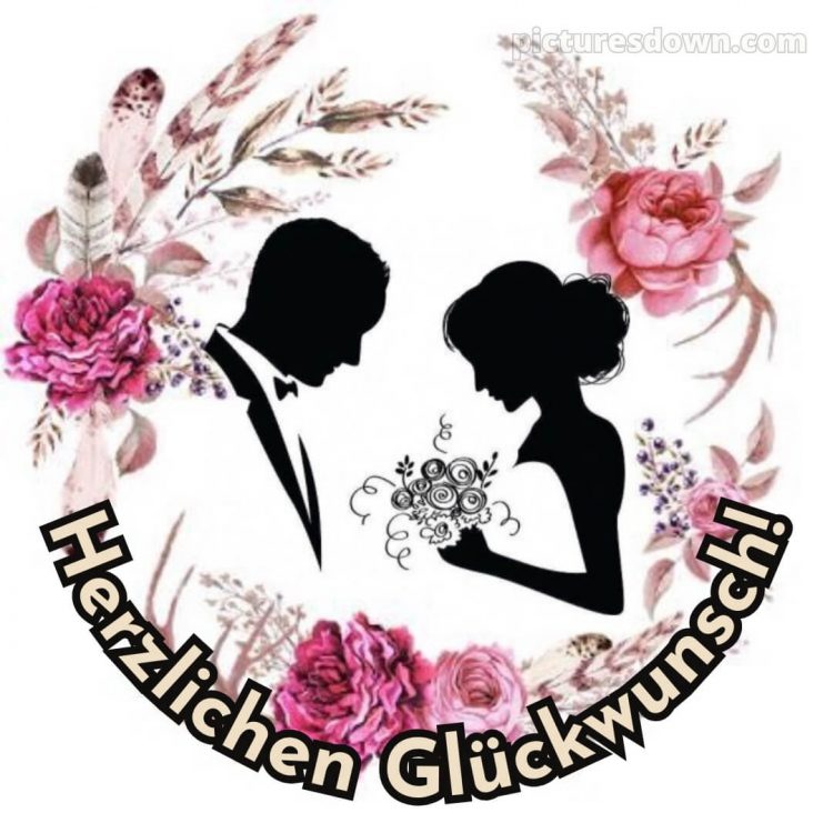 Modern glückwünsche zur hochzeit bilder bild Ehepaar kostenlos