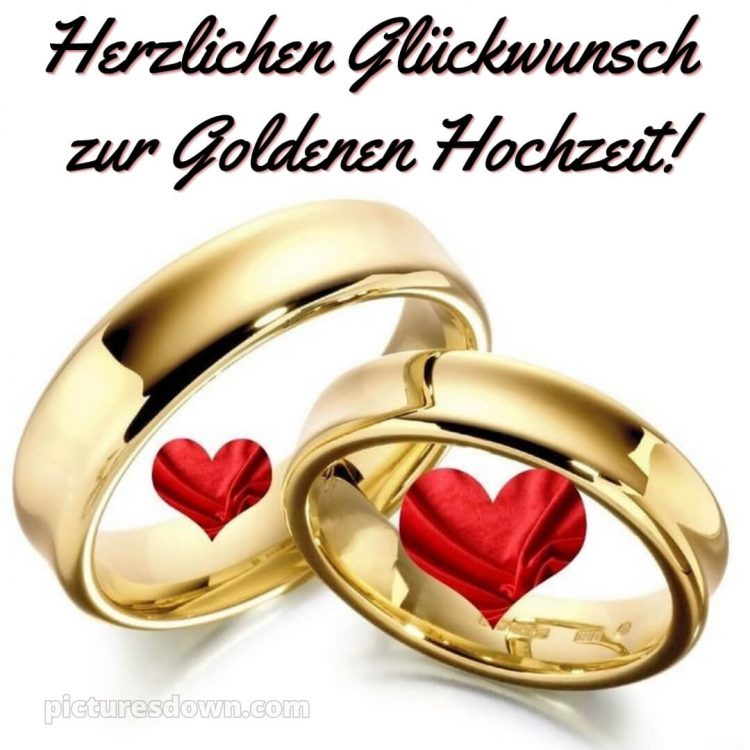 Originelle glückwünsche zur goldenen hochzeit bild zwei Herzen kostenlos