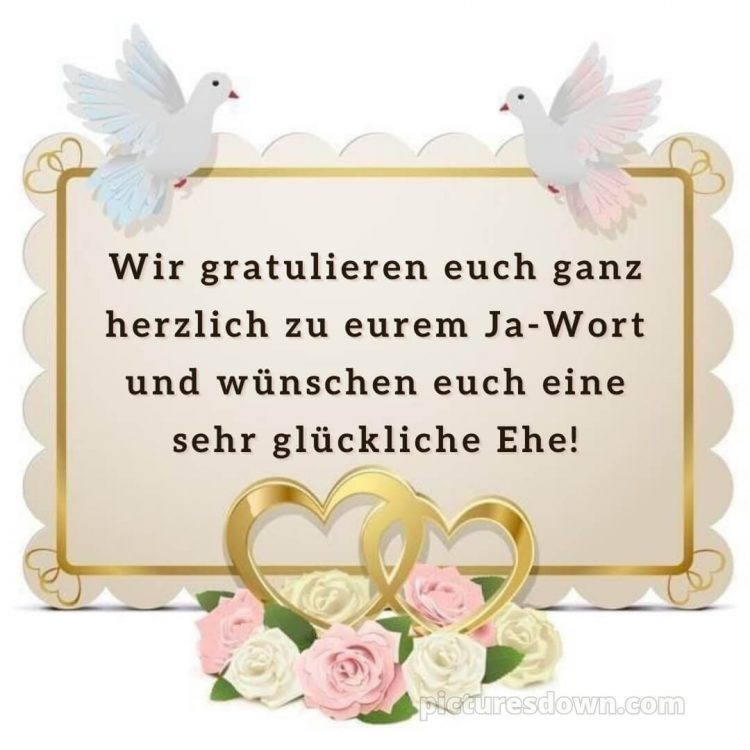 Originelle glückwünsche zur hochzeit kurz bild Tauben kostenlos