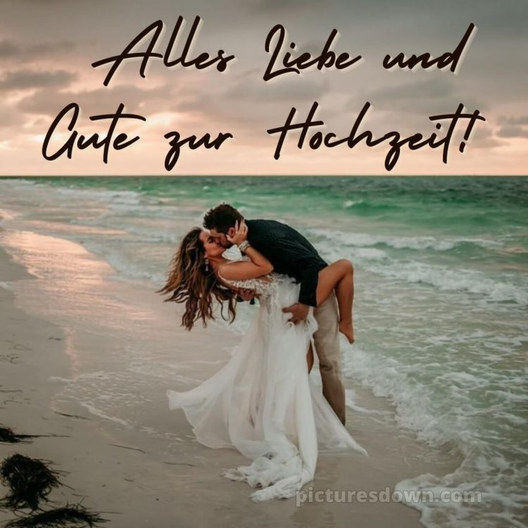 Persönlich glückwünsche zur hochzeit bild Strand kostenlos