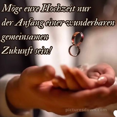 Persönlich glückwünsche zur hochzeit Hände