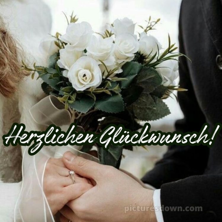 Persönlich glückwünsche zur hochzeit bild Blumenstrauß kostenlos