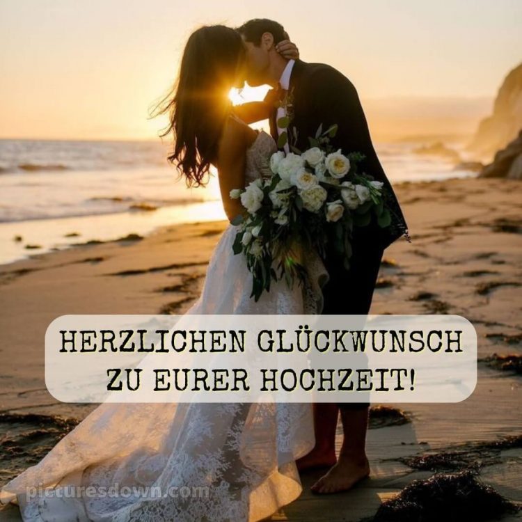 Persönliche glückwünsche zur hochzeit bild Sonnenuntergang kostenlos