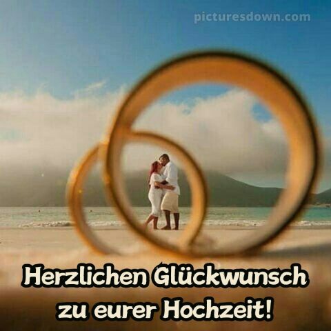 Persönliche glückwünsche zur hochzeit bild Meer kostenlos