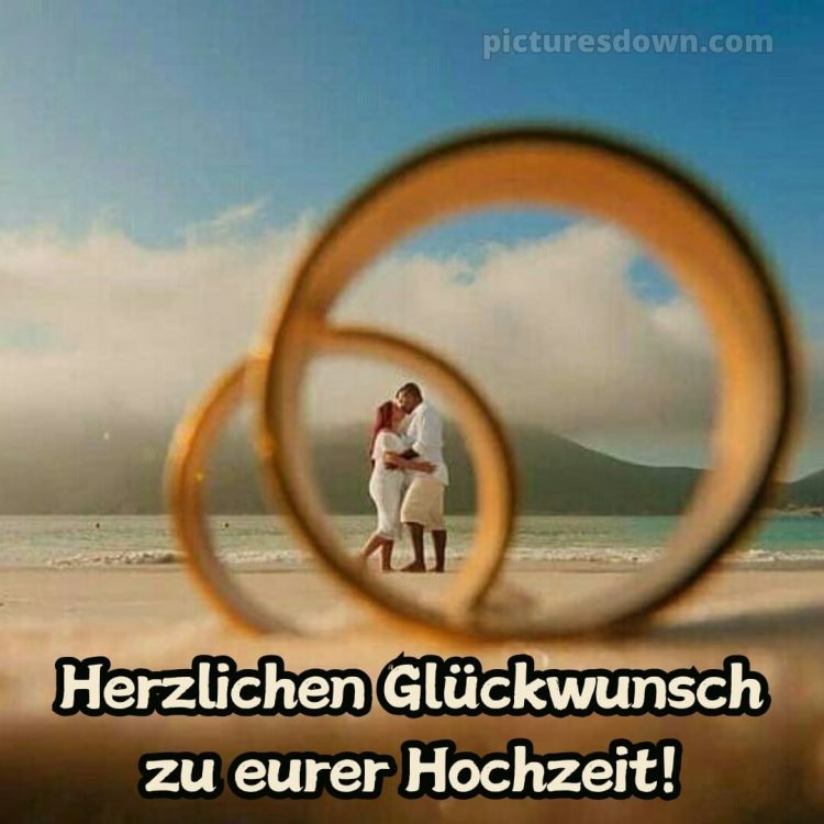 Persönliche glückwünsche zur hochzeit bild Meer kostenlos