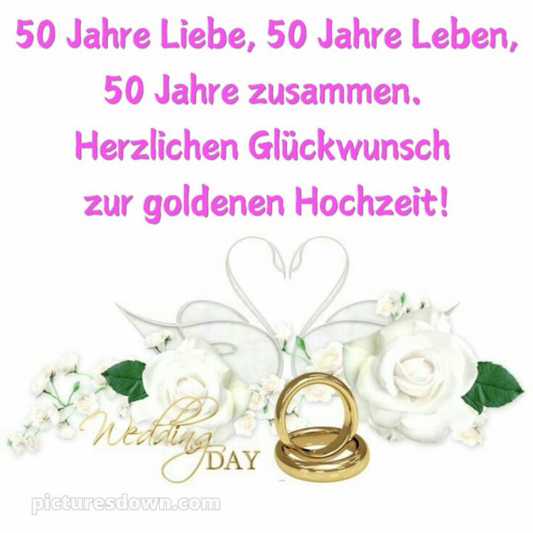 Zitate glückwünsche zur goldenen hochzeit modern bild Blumen kostenlos