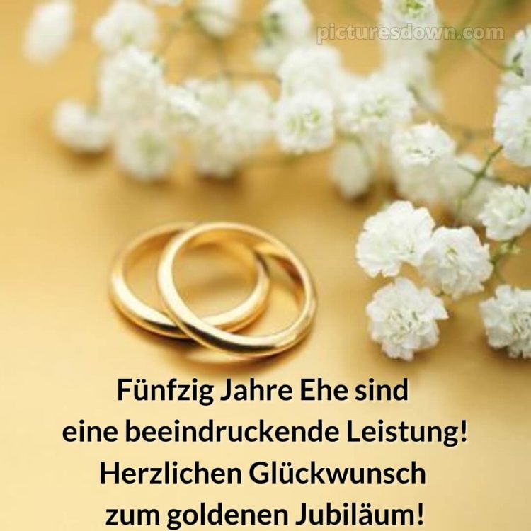 Zitate glückwünsche zur goldenen hochzeit modern bild zwei Ringe kostenlos