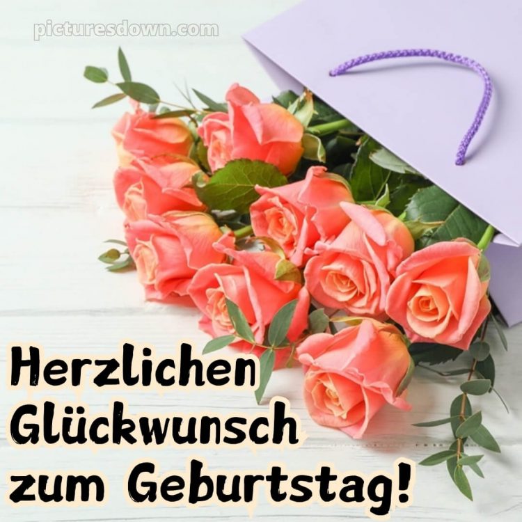 Geburtstagsbilder whatsapp glückwünsche zum geburtstag bild Bouquet kostenlos