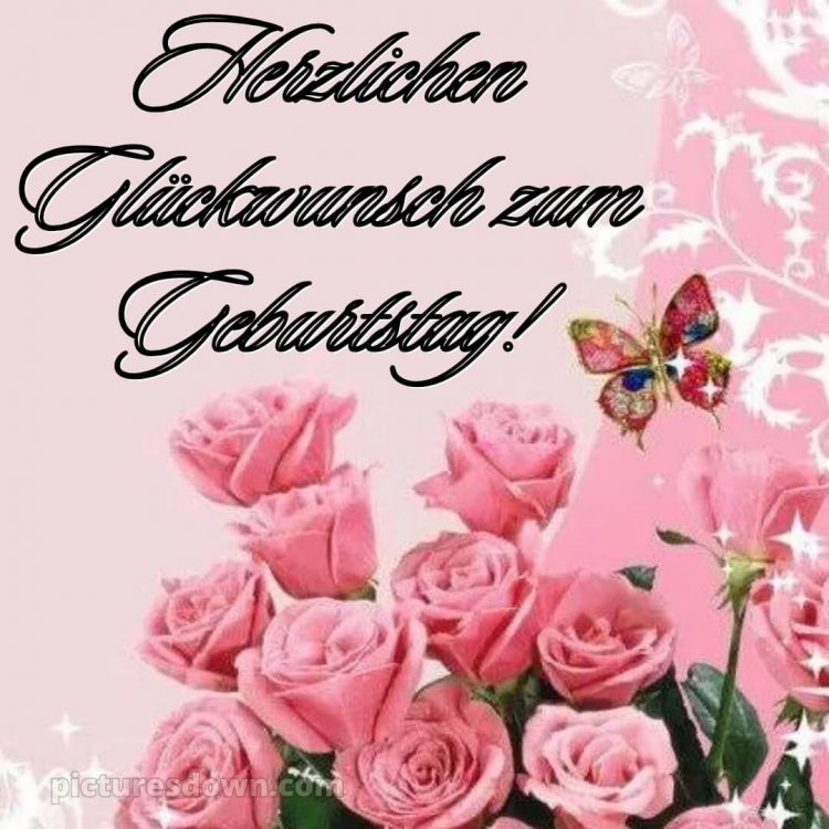 Geburtstagsbilder whatsapp glückwünsche zum geburtstag bild Schmetterling kostenlos