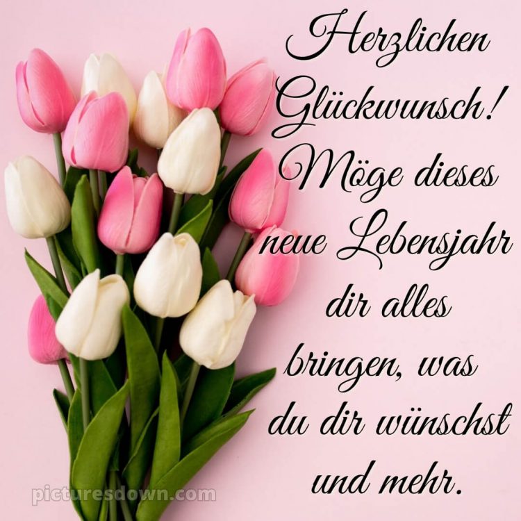 Glückwünsche zum geburtstag whatsapp bild Bouquet kostenlos