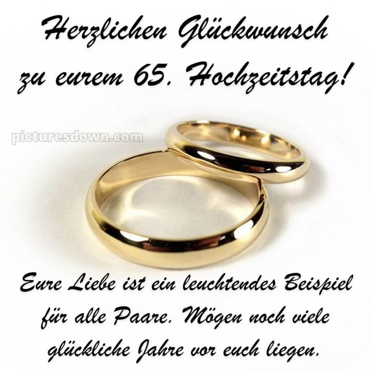 Glückwünsche zur eisernen hochzeit kostenlos bild zwei Ringe kostenlos