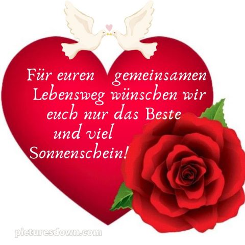 Glückwünsche zur hochzeit nach langer beziehung bild Herz kostenlos