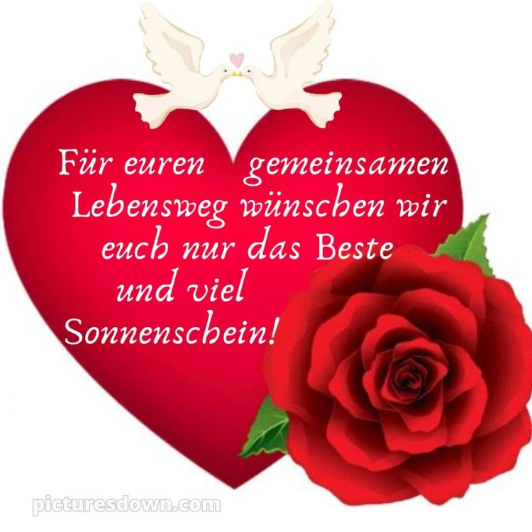 Glückwünsche zur hochzeit nach langer beziehung bild Herz kostenlos