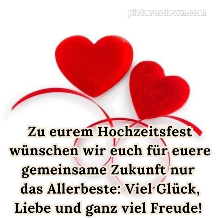Glückwünsche zur hochzeit nach langer beziehung bild zwei Herzen kostenlos