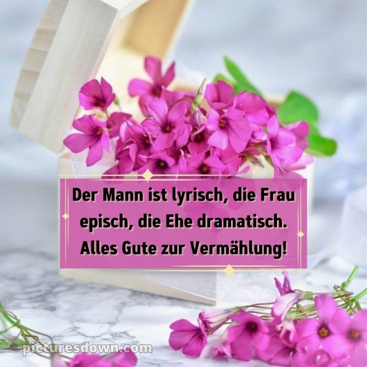 Glückwünsche zur hochzeit nach langer beziehung lustig bild rosa Blumen kostenlos