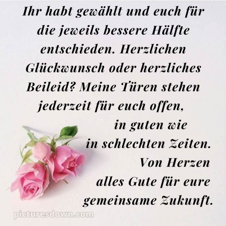 Lustige glückwünsche zur hochzeit bild Wunsch kostenlos