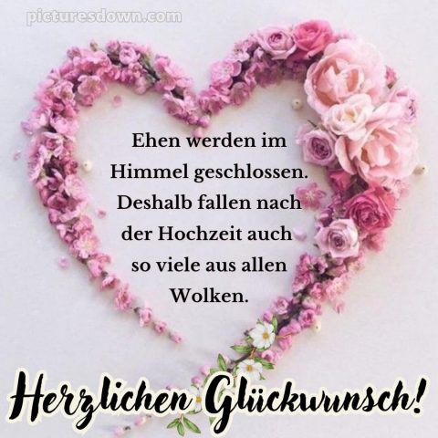 Lustige glückwünsche zur hochzeit bild Herz kostenlos