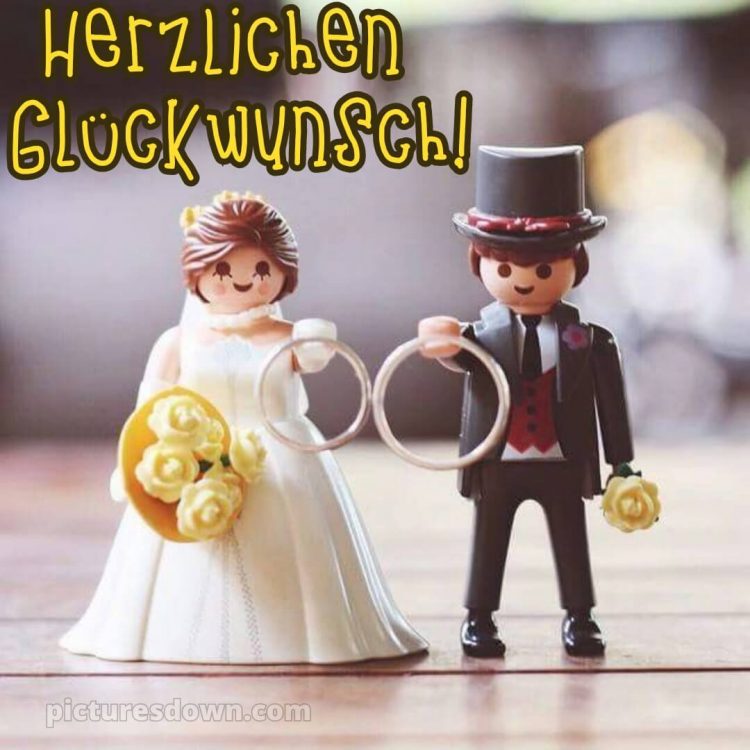 Lustige glückwünsche zur hochzeit bild Braut und Bräutigam kostenlos