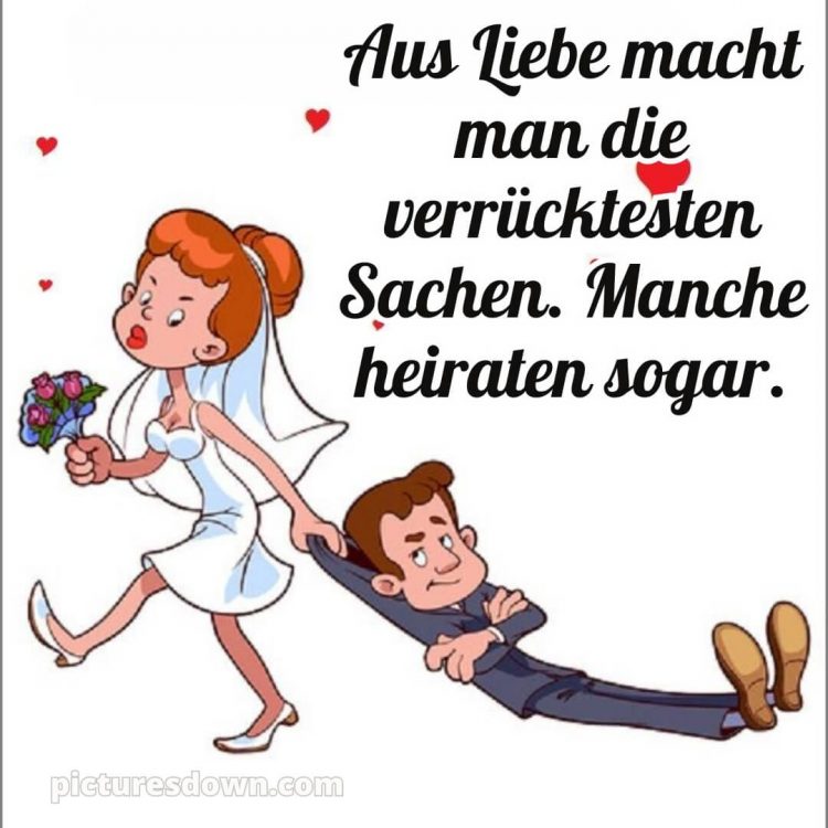 Lustige glückwünsche zur hochzeit bild Brautpaar kostenlos