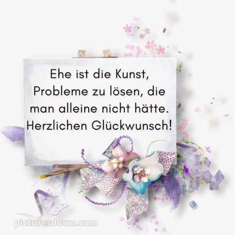 Lustige glückwünsche zur hochzeit bild Karte kostenlos